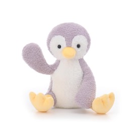 Apricot Lamb Purple Velvet Penguin Stuffed Animals for Kids, Soft Cute Plush Toys for Baby Girl and Boy, 8.7 Inches