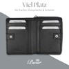 Baur Women's Genuine Leather Wallet with RFID Protection, Small Wallet,