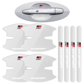 Door Handle Protector, For All GR Series, Car Parts, Door Handle, Protection, Scratch-Resistant, Exterior Parts, Seal, Sticker, Cover, Easy Installation, Exclusive Logo, Set of 8 (Transparent Type, GR