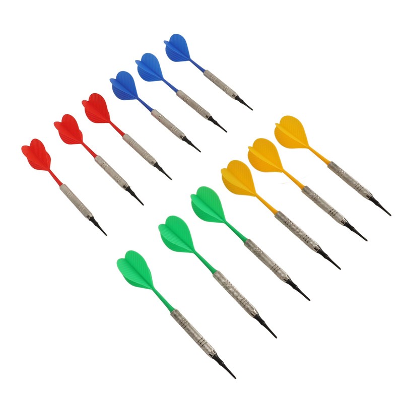 12PCS Soft Tip Darts for Beginners Plastic Professional Indoor Darts