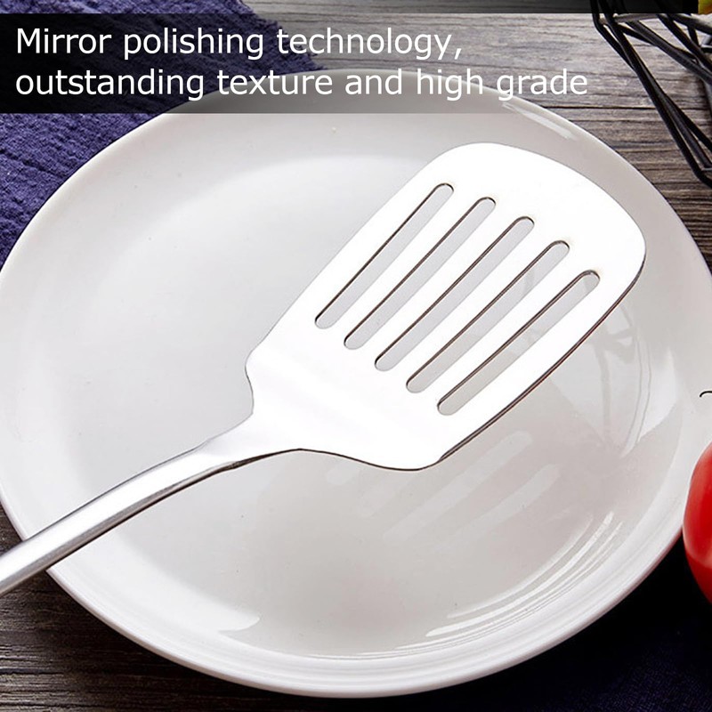 Stainless Steel Spatula, Metal Slotted Turner, Fish Spatula, Dishwasher Safe