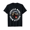 Gorilla Mode Motivation Beast Training Workout Gym Quote T-Shirt, black