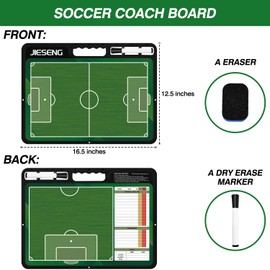 Soccer Dry Erase Coach Board for Coach,Court Tatical Portable Lineup Board