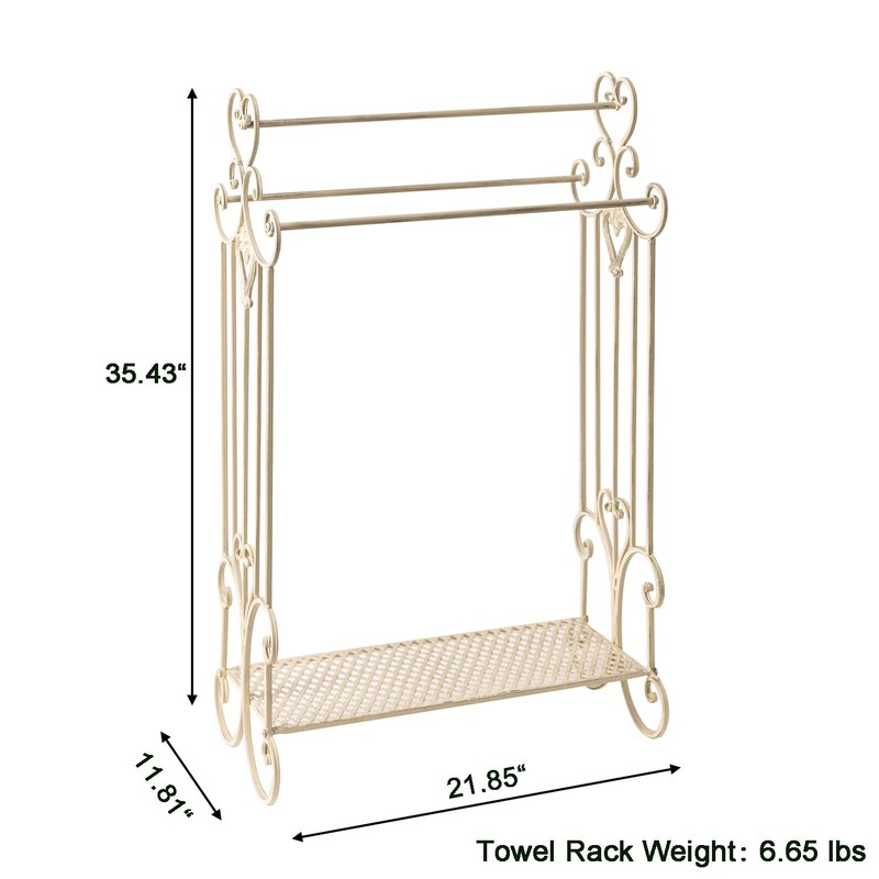 Free Standing Towel Rack for Bathroom 3 Tier Metal Towel