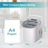 EUHOMY Countertop Ice Maker Machine with Handle, 26lbs Per Day,