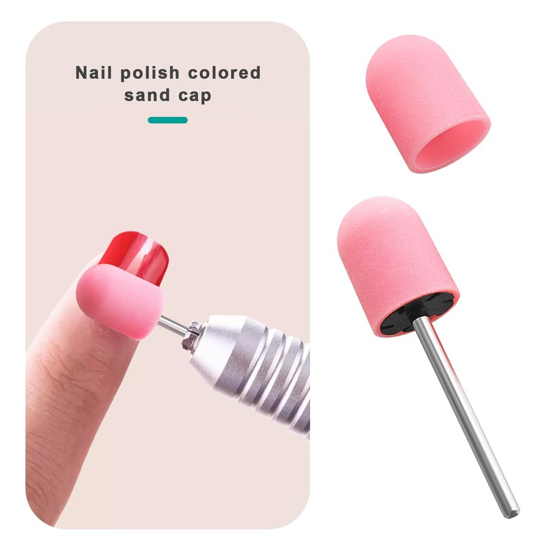EMSea 11pcs 10mm x 15mm Manicure Sanding Cap Manicure Polisher