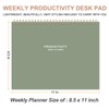 Weekly Productivity Planner - 8.5" x 11" Dashboard Desk Notepad