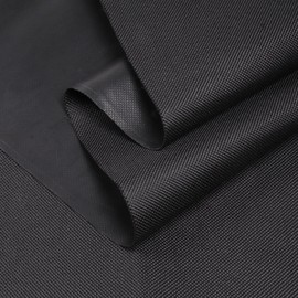 1800D Waterproof Canvas Cordura Fabric 60" Wx216" L Marine Awning Heavy Duty Fabric with Water-Resistant PVC Backing for Outdoor/Indoor Sunbrella Tent Boat Cushion 60" Wide, Black