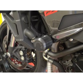 WOODCRAFT YAMAHA 2017-2025 MT-10 WOODCRAFT RACING FRAME SLIDER KIT WITH BLACK PUCKS