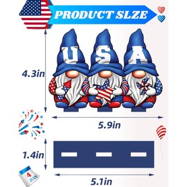 Patriotic Table Decorations, 4th of July Wooden Table Centerpiece Signs, Patriotic Wooden Tables Signs, Memorial Day Decorations, Independence Day Decor for Home School Classroom Farmhouse (1 PACK)