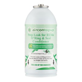 AirconTopup Car Aircon R134a Compatible Leak Sealer x1 for Hybrid or Electric Vehicles equivalent to 300g of R134a
