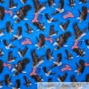 Oasis Fabrics BonEful Fabric FQ Cotton Quilt Blue Red White