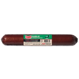 Klement's Garlic Summer Sausage, Hardwood Smoked 32 Oz (2 Pounds) - 1 Unit Per Order