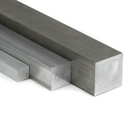 Aluminium Square 20 x 20 mm Length = 500 mm (50 cm) for Turning, Milling, Drilling, Sawing
