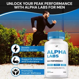 Alpha Labs (5 Pack) Alpha Labs for Men Capsules - AlphaLabs Vitamin Complex Pills, Natural