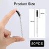 SHUBEIEUMI 50 Pcs Disposable Eyelash Brushes, Disposable Mascara Wands, Eyelash