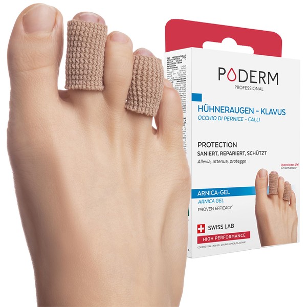 PODERM - Toe protection chicken/callus gel Arnica patented - instantly