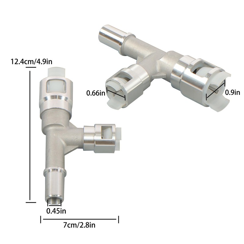 labwork Metal Heater Hose Connector Replacement for Chevy 2000-2014 Replacement