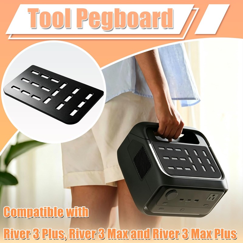 Tool Pegboard for EcoFlow River 3 Series, with Adjustable Straps