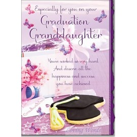Granddaughter on your Graduation ~ Congratulations graduation card