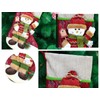 byou Santa Stocking Cotton and Linen Large Opening with Christmas
