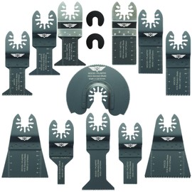 14 x TopsTools DRFAKD14 Fast Fit Mix Blade Kit Compatible with Dremel Multimax Multi-Max MM20, MM30, MM40 and MM45 Multitool Multi Tool Accessories