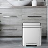 COZONY 10.6 Gallon/40L Dual Trash Can, Stainless Steel Kitchen Waste