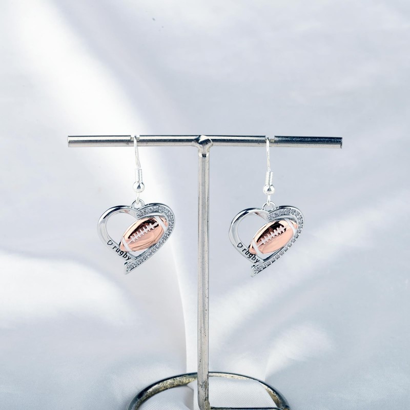 BNQL Rugby Earring Gifts Rugby Lovers Gifts Rugby Jewelry Gift