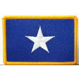 Fast Service Designs BONNIE BLUE FLAG PATCH TEXAS STAR SOUTHERN FLORIDA Iron-On Patch Gold Border #4