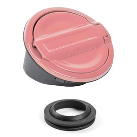 JeCar JL - Cubierta de llenado de combustible, tapa de gas de aleación de aluminio, accesorios exteriores compatibles con Jeep Wrangler 2018-2023 JL JLU, rosa