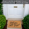 MAINEVENT Did You Call First 30x17 Inch Funny Doormat, for