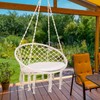 Costway Hammock Swing Chair with Cushion Hanging Hardware Kit Indoor