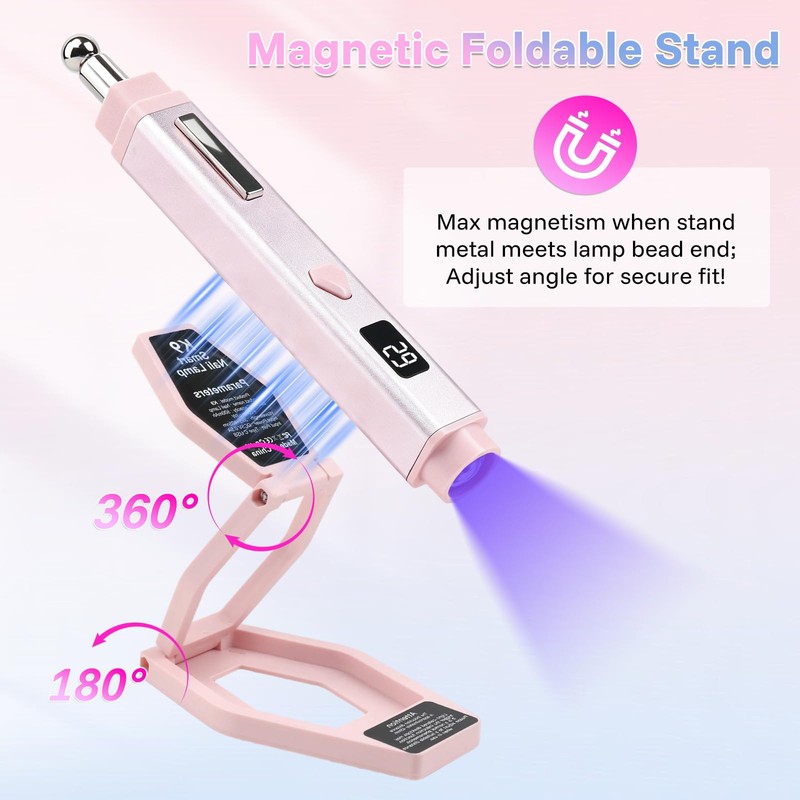 TADOPRO Handheld U V Light for Gel Nails with Cat