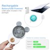 LACOVIA Cute Mickey Misting Mini Fan, Handheld Portable USB Rechargeable