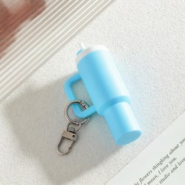 EYBDYB Mini Stanley Cup Keychain, Mini Tumbler Keychain Chapstick Holder for School Bag Purse Backpack