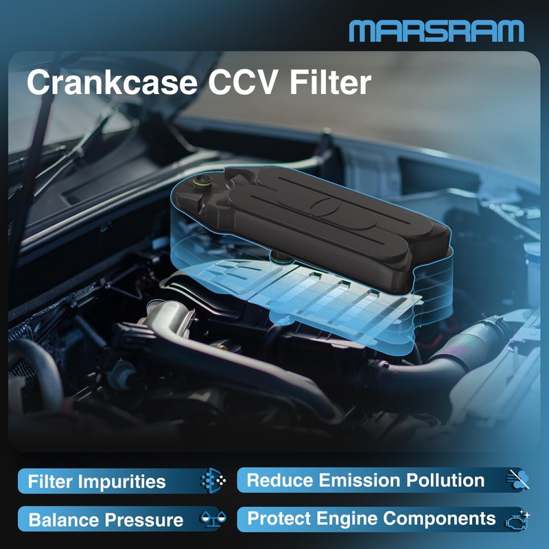 Marsram 6.7 Cummins Crankcase Ventilation Filter CV52001 fits for 2008-2022