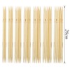 Trsnzul Knitting Needles Bamboo Set of 35 Double Ended Bamboo
