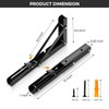 JOY DECOR 10 Inch Heavy Duty Folding Shelf Brackets, 4