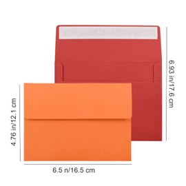 VANRA Envelope Horizontal Letter Set A6 Size Envelopes, Mini Envelopes, Plain Envelopes, Invitation Envelopes, Message Card Envelopes, Envelopes Set for DIY Greeting Cards, Wedding, Birthday, Thank You Notes, 15 Colors, 150 Count (A6)