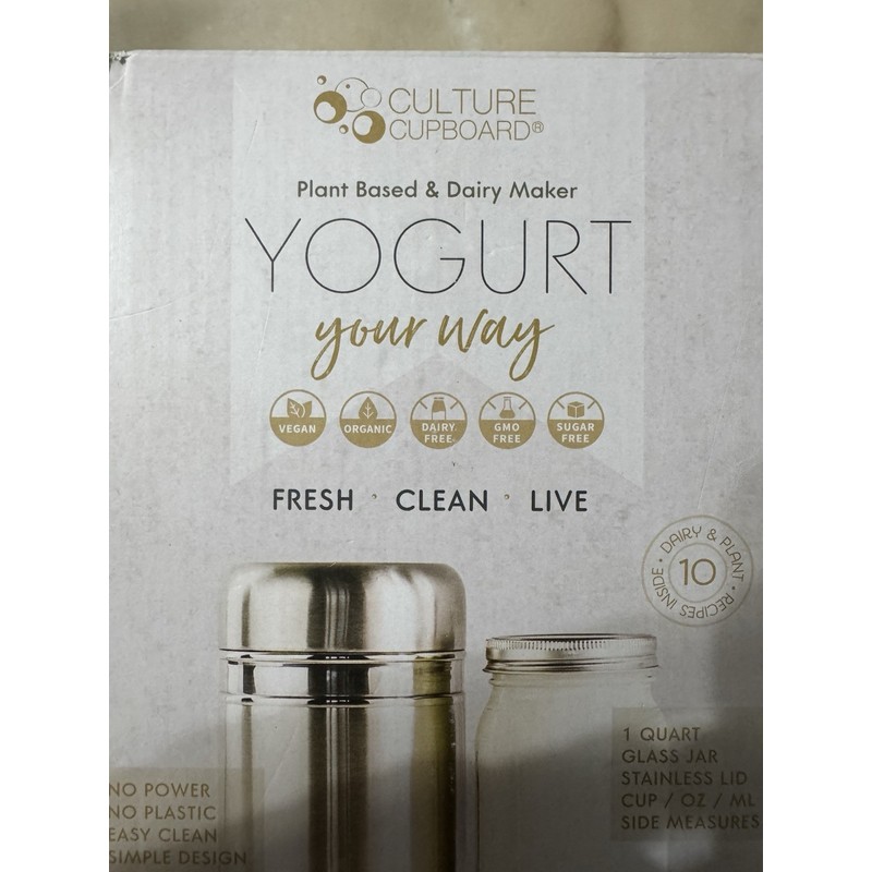 Culture Cupboard Plant Based and Dairy Maker Yogurt Your Way