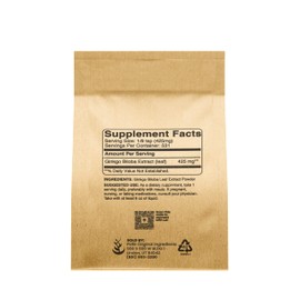 Pure Original Ingredients Ginkgo Biloba Powder (8 oz) Always Pure, No Fillers Or Additives, Lab Verified