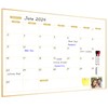 ARCOBIS Monthly Calendar Whiteboard, 36" x 24" Magnetic Dry Erase