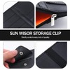 Soft Leather Sunglasses Case with Car Sun Visor Organizer, Auto
