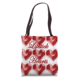 Lipstick Hearts Tote Bag