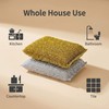 Dish Sponges Kitchen Scrubber - 6 Pack Non Scratch Steel