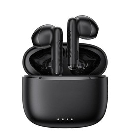 VoltShine Vention ELF E03 NBHB0 Wireless Headphones in Black, Includes Charging Box, Provides up to 6 Hours of Runtime, Ideal for Uninterrupted Music Enjoyment