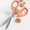 Mastrad F24004 Kitchen Scissors with Nut Cracker, Orange / Raspberry