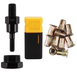 Amjoy Rivet Nut Tool Mandrel M5 and 10 Rivet Nuts, Rivet Tool Set Spare Part, Nutsert Tool Accessories Set Compatible with RZX/Astro Riveters