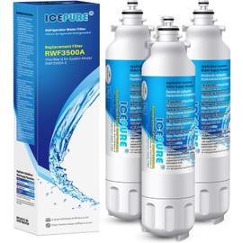 ICEPURE ADQ73613401 Refrigerator Water Filter Compatible with LG LT800P, LT800PC, ADQ736134, ADQ73613402, ADQ75795104, Kenmore 9490, LSXS26326S, LMXC23746S, LMXC23746D, LSXS26366S, RWF3500A, 3 PACK