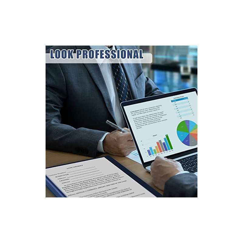 Teling 24 Piezas Cubiertas de Informes Frontales Transparentes con 3